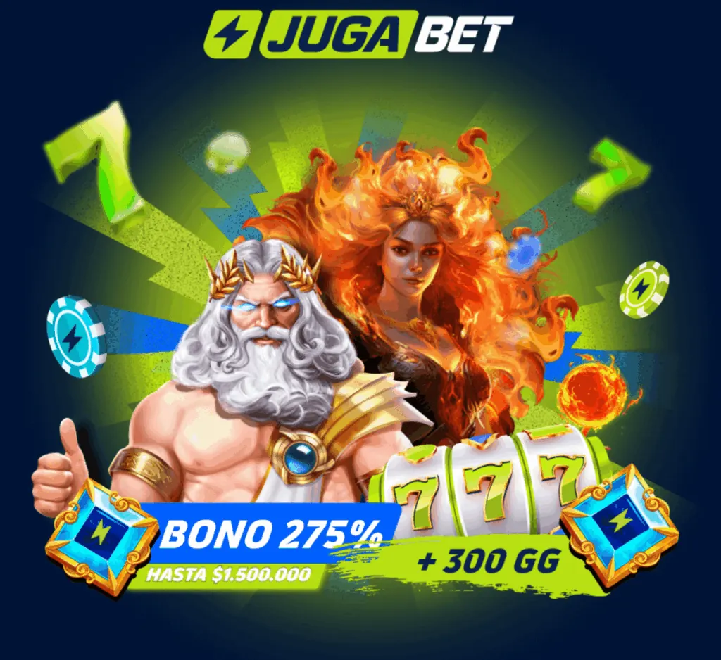 Banner JugaBet: bono de bienvenida para tragamonedas