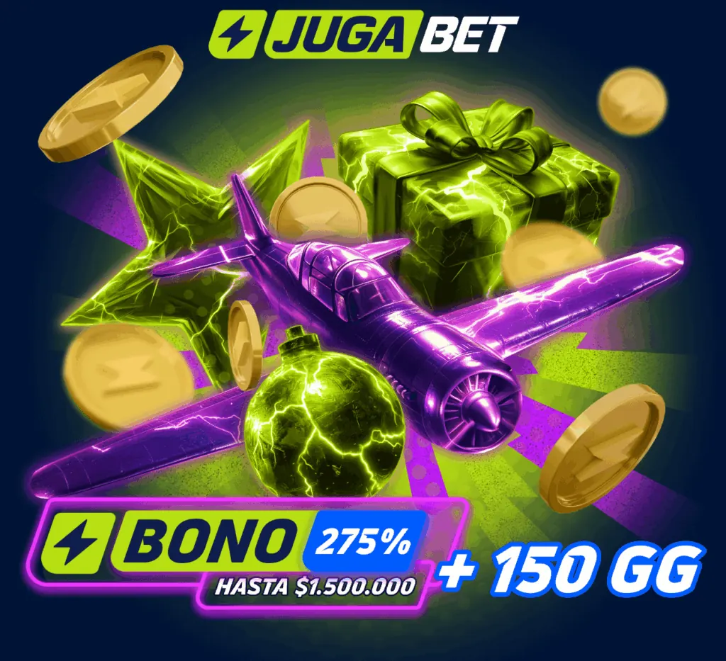 Banner JugaBet: bono de bienvenida para juegos crash